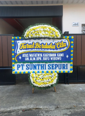 Papan Bunga Duka di Logandeng